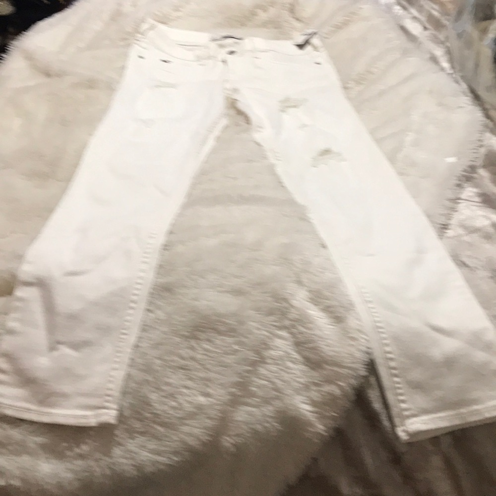 Hollister White Jeans
